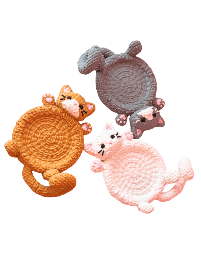 KEDİLİ BARDAK ALTLIĞI - 1